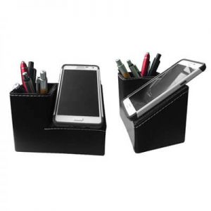Porta Lapicero y Porta Celular de cuero PC-PL208