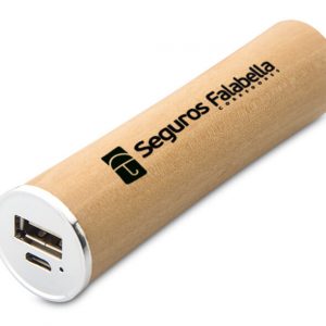 Power Bank de madera cilindrico PC-PB512